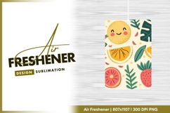 Cute fruits and tropical leaves pattern air freshener Product Image 1