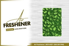 Green leaves seamless pattern air freshener png Product Image 1