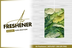 Tropical green leaves pattern fresh wallpaper air freshener Product Image 1