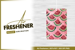 Watermelon slices pattern pink background air freshener png Product Image 1
