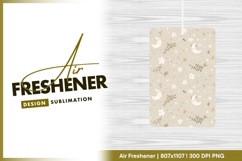 Sleeping moon flowers neutral seamless air freshener Product Image 1