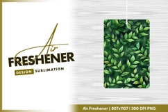 Green leaves seamless pattern organic air freshener Product Image 1