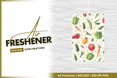 Fresh vegetables seamless pattern vector air freshener Product Image 1