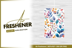 Watercolor floral pattern with leaves and air freshener Product Image 1