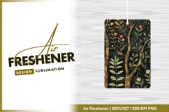 Embroidered forest trees and floral motifs air freshener Product Image 1
