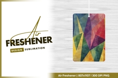Colorful geometric triangle pattern with air freshener Product Image 1