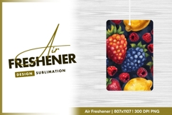 Berries and lemons pattern fresh look air freshener Product Image 1