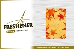 Autumn maple leaves background air freshener png Product Image 1