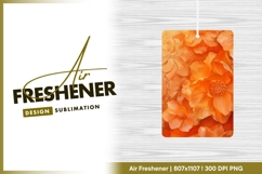 Orange flower background floral decorative air freshener Product Image 1