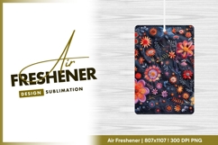 Vibrant floral embroidery pattern textile air freshener Product Image 1