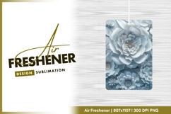 Elegant blue and white paper flowers air freshener Product Image 1