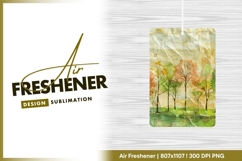 Autumn forest grunge artistic background air freshener png Product Image 1