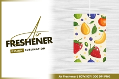 Cartoon style fruit pattern vector air freshener Product Image 1