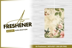 Vintage floral bird botanical background air freshener png Product Image 1
