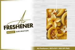 Yellow bananas frangipani flowers air freshener png Product Image 1