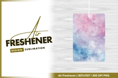 Watercolor snowflake winter background air freshener png Product Image 1