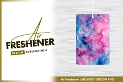 Abstract pink blue fluid art texture air freshener png Product Image 1
