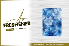 Elegant blue floral seamless pattern air freshener Product Image 1