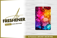 Alcohol ink art abstract colorful background Air Freshener Product Image 1