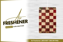Christmas checkered texture festive holiday air freshener Product Image 1