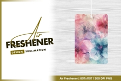 Watercolor floral arrangement with pastel hues air freshener Product Image 1