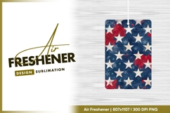 Patriotic stars and stripes grunge background air freshener Product Image 1