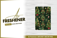Festive christmas trees seamless pattern air freshener png Product Image 1