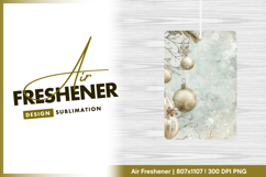 Shimmering christmas ornaments and snowflakes Air Freshener Product Image 1