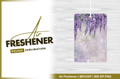 Watercolor wisteria flowers on textured Air Freshener Product Image 1
