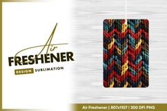 Braided Colorful Yarn Texture with Red Yellow air freshener Product Image 1