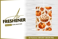 Autumnal Pumpkin Pie and Leaves air freshener Product Image 1
