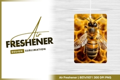 Close-up of a Honeybee on Honeycomb Showing air freshener Product Image 1