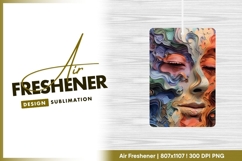Abstract Face Artwork with Layered Paper air freshener Product Image 1