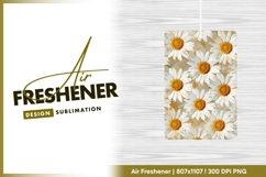 Daisy Flower Pattern White Petals Yellow air freshener Product Image 1