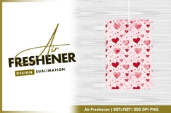 Watercolor Hearts Pattern Red Pink Hearts air freshener Product Image 1