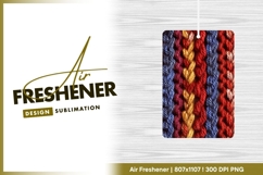 Braided Yarn Texture in Red Blue Yellow and air freshener Product Image 1