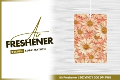 Floral Pattern of White and Peach Daisies air freshener Product Image 1