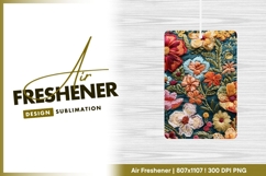 Colorful Embroidered Floral Pattern on air freshener Product Image 1