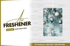 Elegant christmas ornaments on a textured air freshener png Product Image 1