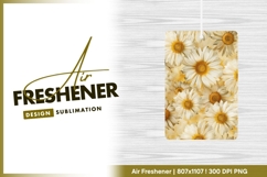 Daisy Flower Pattern with White Petals and air freshener Product Image 1