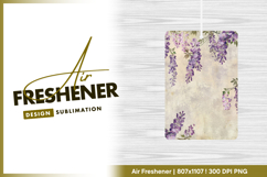 Wisteria flowers on vintage textured air freshener Product Image 1