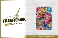 Colorful Embroidered Floral Pattern with air freshener Product Image 1