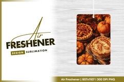Autumn Pies and Pumpkins with Fall Leaves air freshener Product Image 1