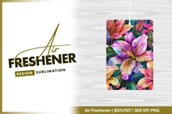 Colorful Lily Flowers with Spotted Petals and air freshener Product Image 1