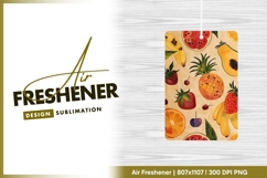 Watercolor Fruit Illustration with Bananas air freshener Product Image 1