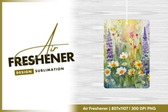 Watercolor meadow illustration with white air freshener Product Image 1