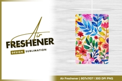 Watercolor Floral Pattern with Colorful air freshener Product Image 1