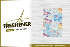 Cute unicorn pattern for air freshener png Product Image 1