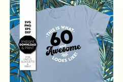 60th Birthday SVG, Birthday Shirt SVG, Friends Gift SV Product Image 3