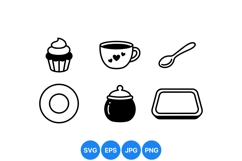 Minimal Kitchen Icon For Food Designs Product Image 1